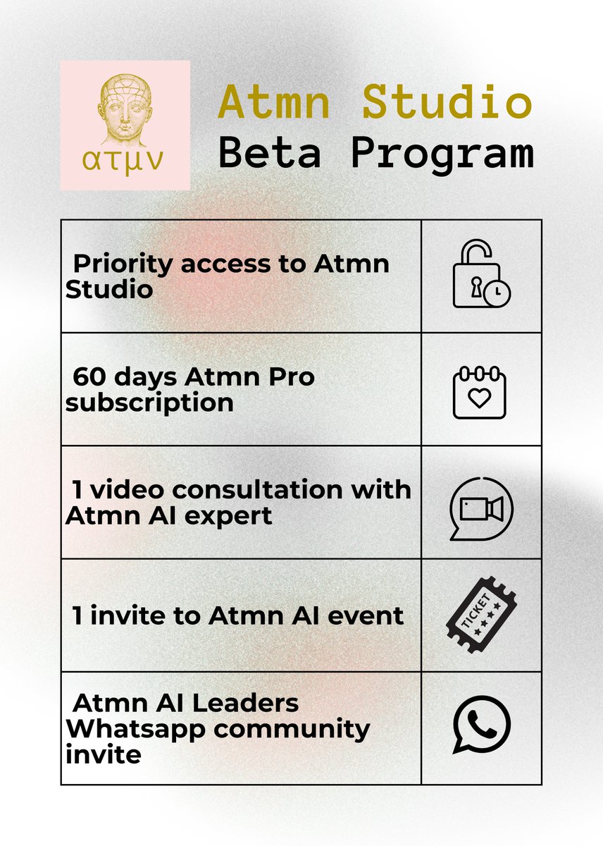 AtmnLabs's tweet photo. Join AI builders from @GoogleDeepMind, @AIatMeta, @salesforce, @GoldmanSachs, @awscloud &amp; other world leading enterprises in signing up for @AtmnLabs Studio Beta Program.

Get priority access to agentic AI / MLOps automation platform. https://t.co/JLRvSq00mv