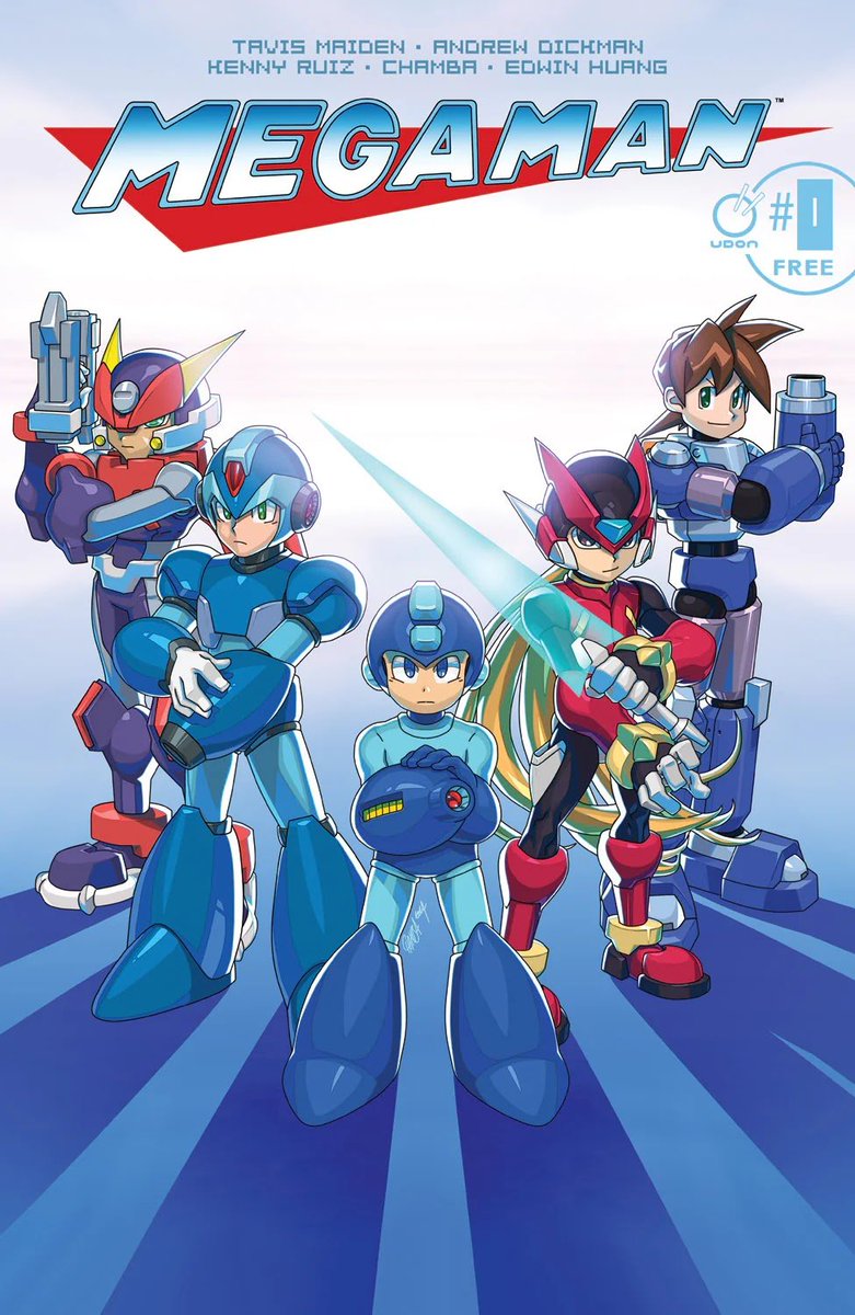 ゼロ(ロックマン) 「 Udon Store Exclusive Mega Man #0 and Hi」|Brianのイラスト