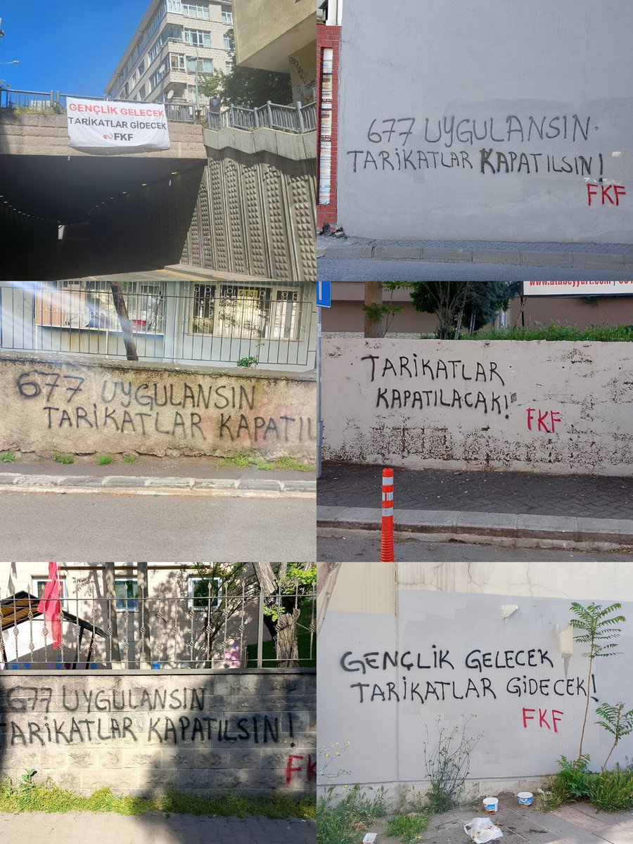 fikir_kulupleri's tweet photo. 19 Mayıs'ta tarikatlara karşı gençlik burada!

Kurtuluş Savaşı'nın başlangıcından 106 yıl sonra, yurdumuz emperyalistlerin, sömürücülerin, tarikatların işgali altında. 

Memleketin dört bir yanından sesleniyoruz:

Bu karanlığı dağıtacak, bağımsız Türkiye'yi kuracağız. 

#19Mayıs https://t.co/yNIeVwvZJy