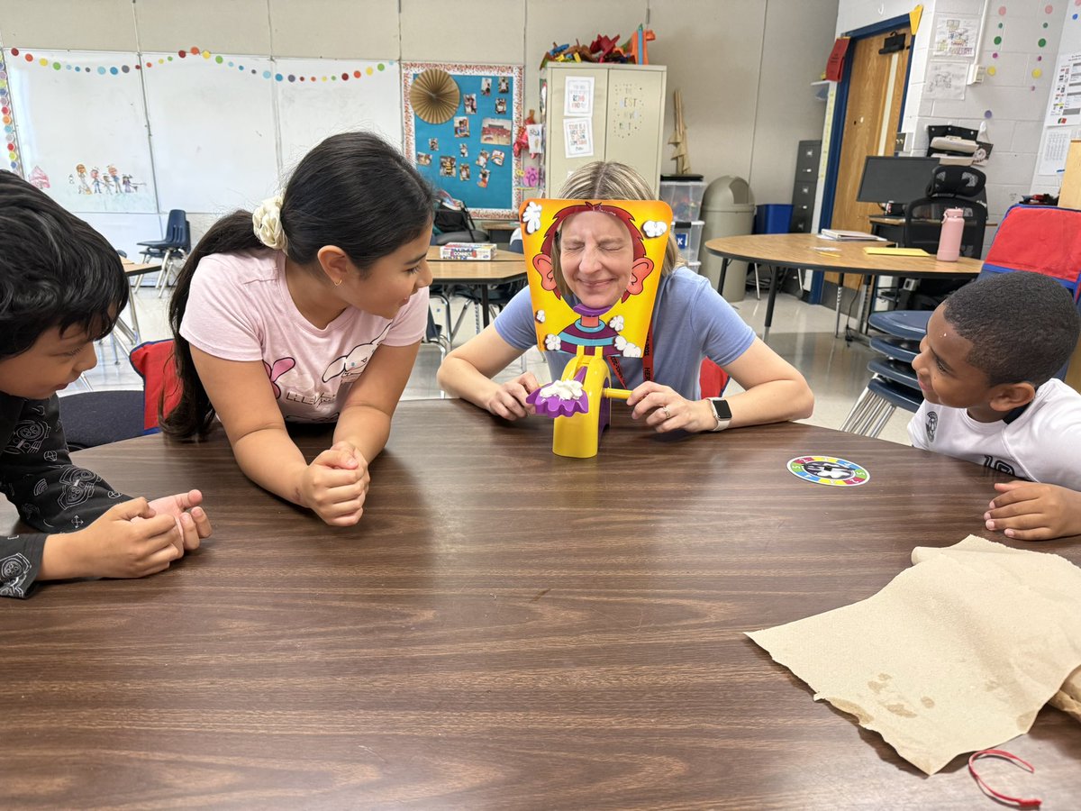 Alaina Bear (@abearandthebees) on Twitter photo Today's extra special reward was the game "pie face" (for teachers) since it was JOKE DAY on our ABC COUNTDOWN TO SUMMER! <a href="/Herndon_ES/">Herndon Elementary</a> We shared LOTS of laughs today 🤣 Today's extra special reward was the game "pie face" (for teachers) since it was JOKE DAY on our ABC COUNTDOWN TO SUMMER! <a href="/Herndon_ES/">Herndon Elementary</a> We shared LOTS of laughs today 🤣