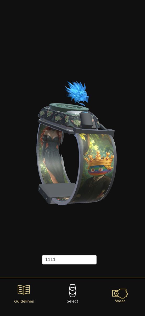 Big thanks to <a href="/ElvisMounzer/">Elvis</a> for my custom <a href="/MochiCircle/">Mochi Circle</a> VR watch 🤘 Cool how the algo recognizes fingers and knuckles—so intuitive. The Android app is shaping up nicely and im impressed with the build and effort.