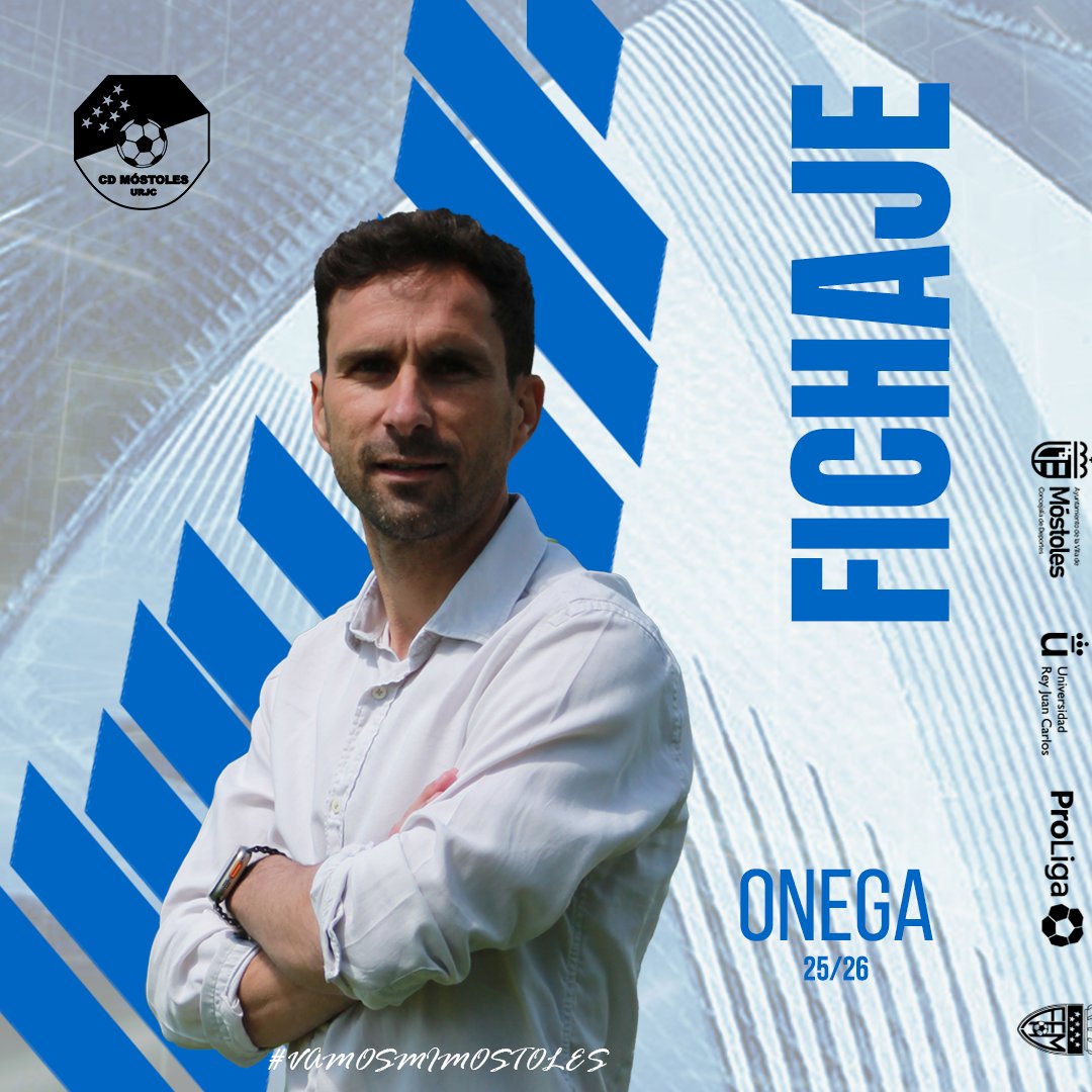 ℹ️ 𝐎𝐅𝐈𝐂𝐈𝐀𝐋 | Gonzalo Onega, nuevo entrenador del CD Móstoles URJC

➡️ Militó en el club en dos etapas como jugador
➡️ Fue campeón y ascendió al <a href="/deporguada/">C.D. Guadalajara 🟣⚪️</a> a Segunda RFEF en la 2021/22

🔗cdmostoles.com/pnfg/NPcd/NFG_…

#VamosMiMóstoles 🔵