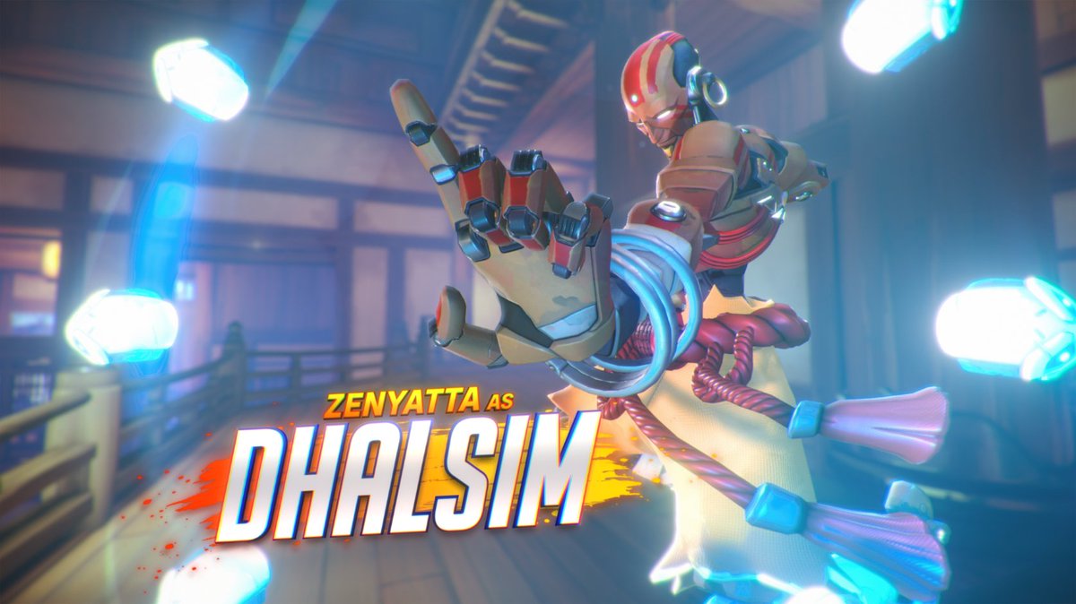 🫡 Soldier: 76 as Guile
🕸️ Widowmaker as Cammy
🦍 Winston as Blanka
🧘 Zenyatta as Dhalsim
