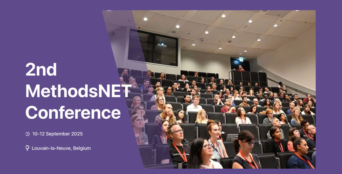 MethodsNET's tweet image. Deadline for proposals has been EXTENDED to May 27!!!
Submit your proposals now to not miss out on presenting and recieving feedback from experts in your methodological field!
Register here: methodsnet.org/conference/2nd…