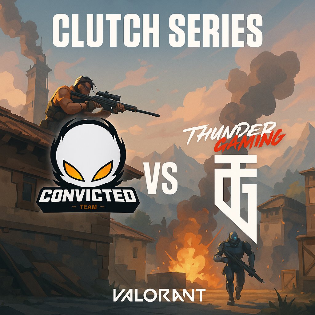 ▪️GAMEDAY | Clutch Series 1ª Jornada

🆚 <a href="/EsThundergaming/">Thunder Gaming</a> 
🕓 20:00

🔫 <a href="/By_Antuu/">Antuu</a> 
🔫 <a href="/Yang__314/">The Yang 陽</a> 
🔫 <a href="/Alegre99rl/">LFT ALEGR3</a> 
🔫 <a href="/Tromy_V3/">Peppa Le Pig#ESP</a> 
🔫 <a href="/JaKami04/">JaKa</a> 
🧠 @ivanvaleramusic 

#GoConvicted 👽🟡⚫