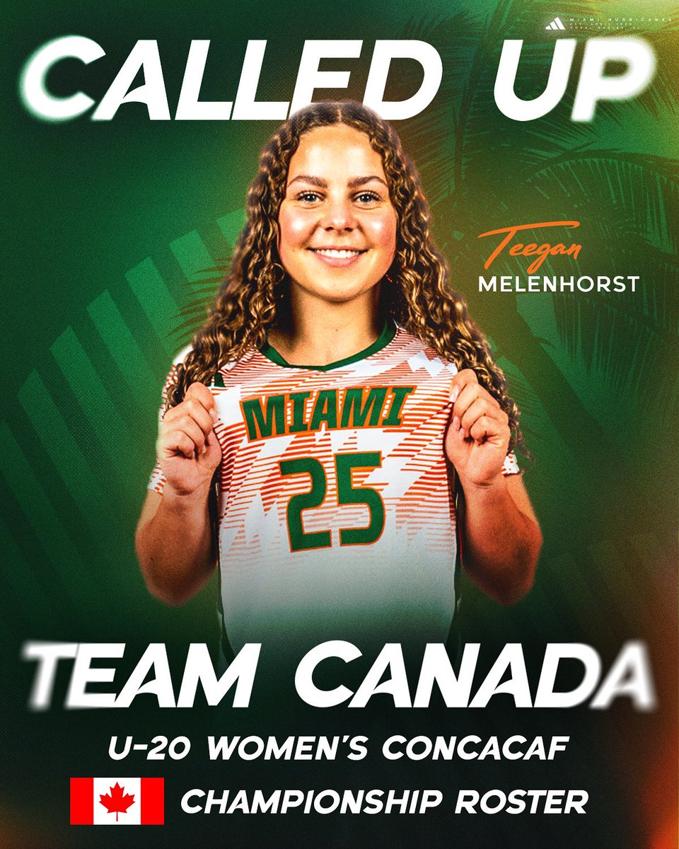 Earned the call 📞

Congratulations to incoming freshman Teegan Melenhorst on earning a spot on the Canadian CONCACAF U-20 Championship Roster 🇨🇦