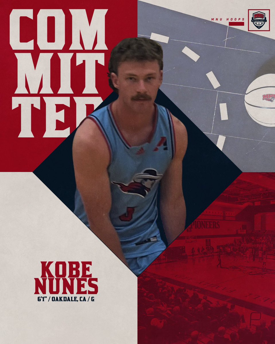 MNUHoops's tweet image. We’re excited to welcome Kobe Nunes from Modesto Junior College who went 25-4 this year. 2 way guy who can shoot it and jumps out of the gym!