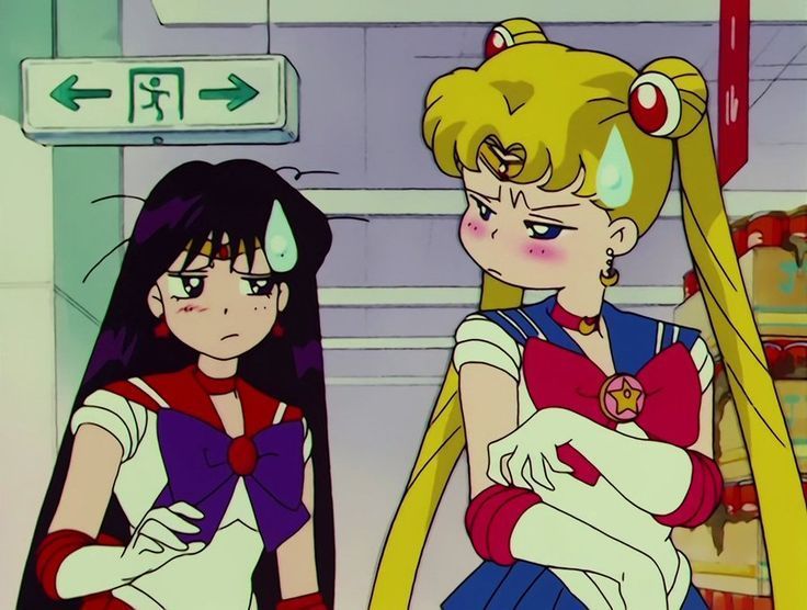 anime_'s tweet photo. Sailor moon &amp; sailor mars ✨ https://t.co/701mbhzASE