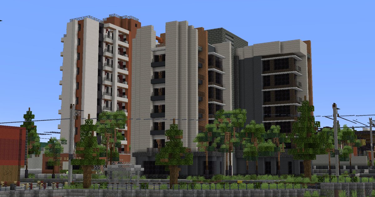 Apartment Building #2
 #Minecraft #minecraft建築コミュ