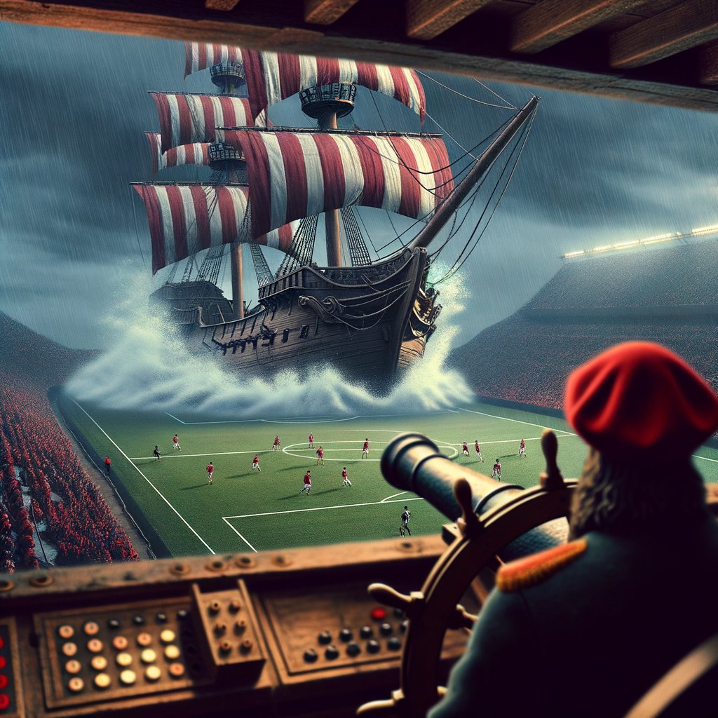 ⚓️ Captains Log: Today, we clawed our way through the muddy waters of Ealtorbor Bridge! With a dramatic finish, Francisco Soares struck gold at the stroke of halftime. Jose Da Silva belted one in for good measure, sinking those Greack cunts! #MaretowAlbion #Victory