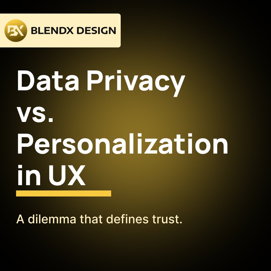 BlendXDesign's tweet image. Personalization is powerful—until it compromises trust. At BlendX, we design for both privacy and relevance. Because ethical UX isn’t optional—it’s foundational. → Swipe to see how we balance the equation.

#UXDesign #PersonalizedUX #EthicalDesign #BlendXDesign