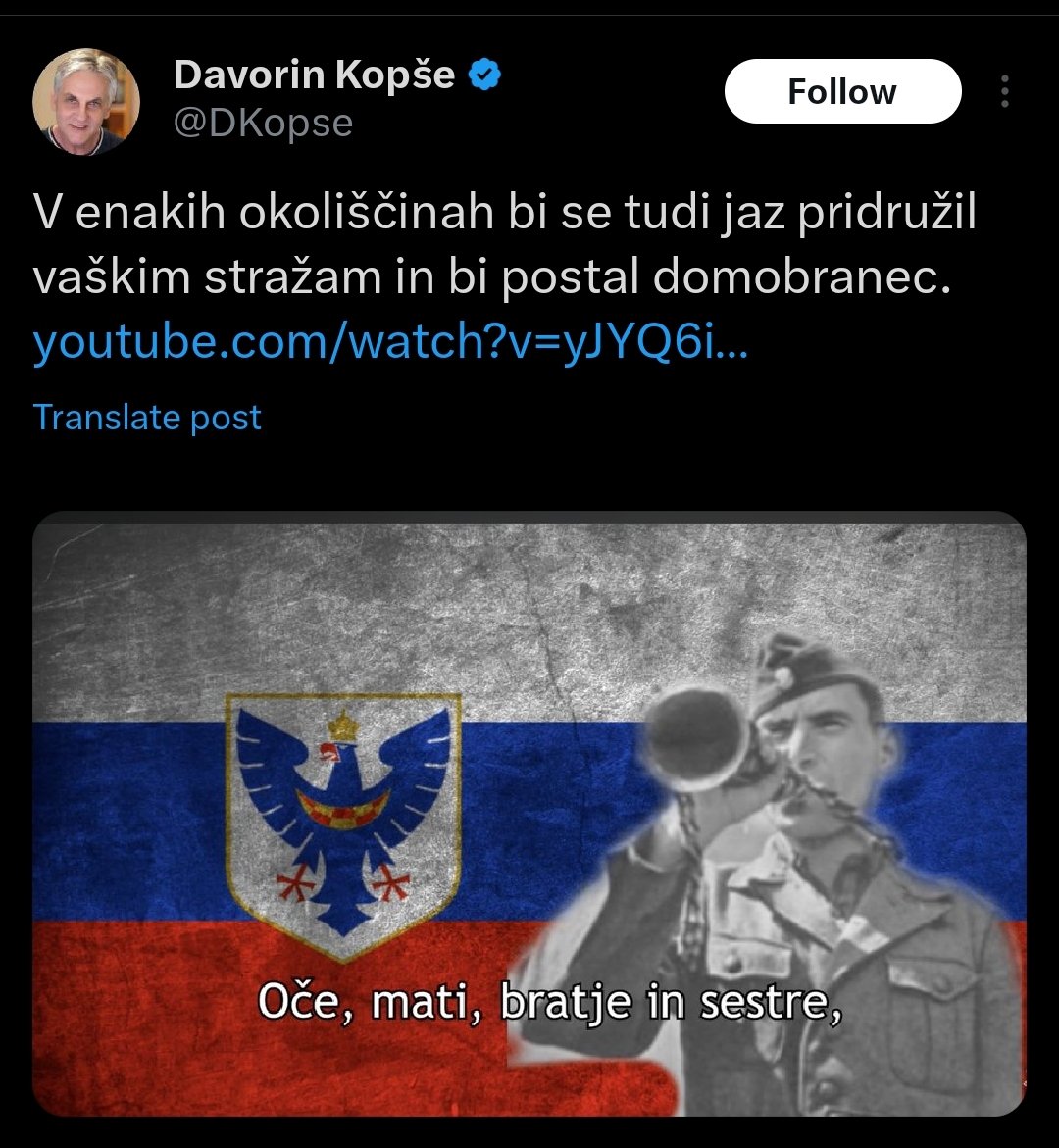 Da si debil sdsovski, vemo. 
In seveda prisegel Hitlerju, kajne? Mimogrede, po njihovem pojmovanju si ti, tak kot si, suha veja narodovega telesa in bi med prvimi končal v krematoriju. Ja Davorin, takim so prisegli ti, ki jih častite.