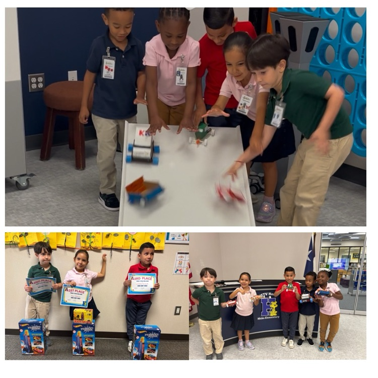 HicksTigers's tweet image. STEM Week kicked off with a Mini Race Cart Challenge for our littlest engineers in PK-Kinder! 🏎️💨 The excitement was real and the race was so close between 1st and 3rd place — every inch counted! 🚗💥 #STEMWeek #FutureEngineers #HandsOnLearning