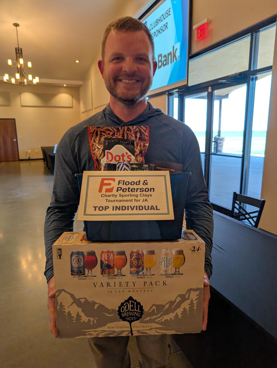 ElizabethLWinn's tweet photo. Congratulations to Stephen Fotiades from Cheyenne for taking home the Top Individual prize at the 2025 @FloodPeterson Charity Sporting Clays Tournament! https://t.co/arcJx475Fu