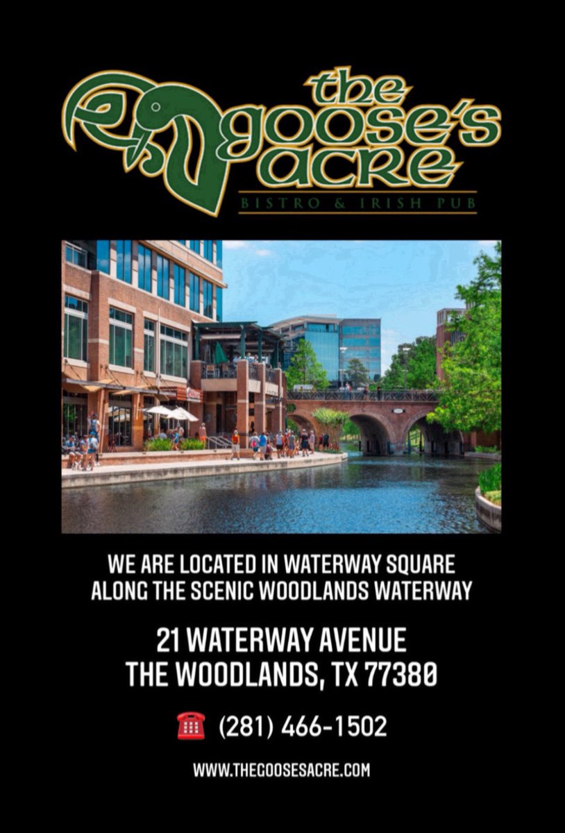 TheGoosesAcre1's tweet image. It’s Run Night 🍻🏃‍♂️
1/2 Price Special
#AtlanticCod #FISHnCHIPS
#HappyHour ALL DAY Monday🍺
*Dine In Only

Open 11A-12A

Join Our #RunClub
5:30P-7:30P Mondays
FREE MEMBERSHIP w/benefits

#WoodlandsWaterway  #runners  #IrishPub #WoodlandsTX #SpringTX #fishnchips #GArunclub #patios
