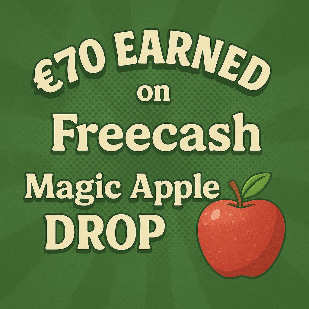Tfrk94's tweet photo. Just hit €70 on Freecash! 💸
My first withdrawal is coming very soon! ✅

To celebrate, I’m dropping a Magic Apple to a few lucky people who join using my referral link!
Let’s earn together: https://t.co/kOxc4T4XmW

#Freecash #MakeMoneyOnline #Drop #Giveaway https://t.co/JIuKi1nbra