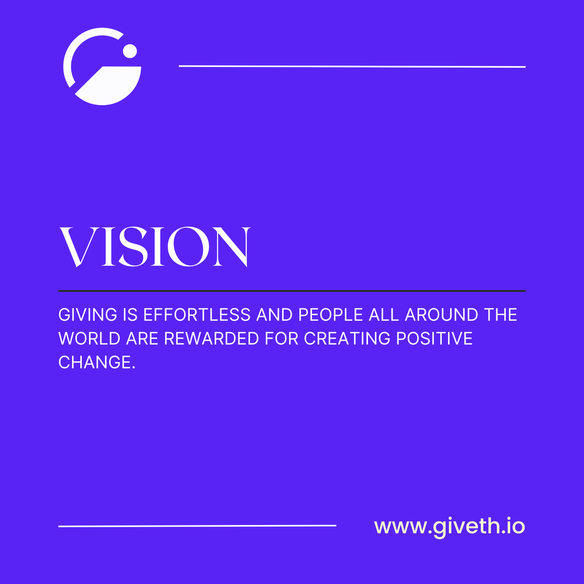 Happy Monday, fam! 💜🌱

At Giveth, we’re reimagining what giving looks like in Web3:

Transparent, community-driven, and actually rewarding.

We’re building open-source tools that fund public, across 11+ chains, with zero platform fees.