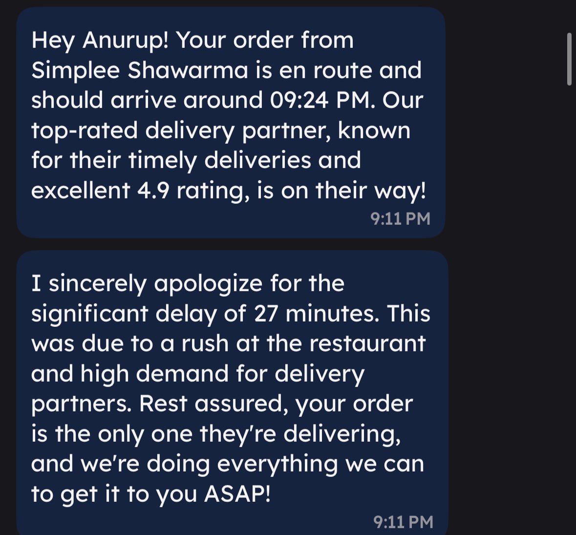Anurup1304's tweet image. Every time I order from @zomato , the only thing delivered on time is disappointment. Can we get food delivery, not delay delivery? 🍽️⏳ #Zomato #AlwaysLate