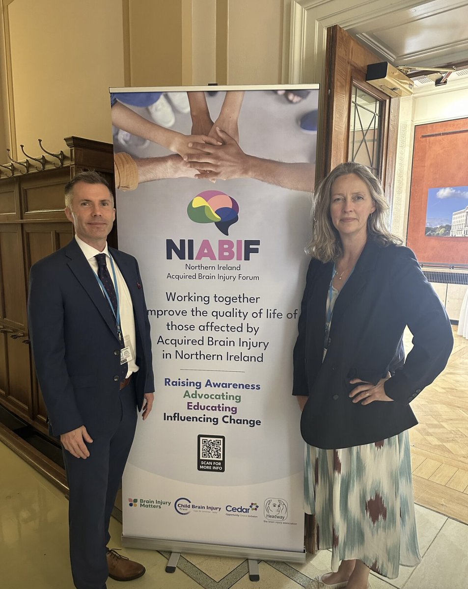 GMKAnderson's tweet image. Proud to attend #ABIWeek2025 at Stormont to launch the new Northern Ireland Acquired Brain Injury Forum with @UKABIF @BrainInjMatters, @cedarfoundation, @cbituk &amp;amp; @HeadwayUK. Wonderful to see so many people from across the sector come together for a shared cause
#LivingBeyondABI