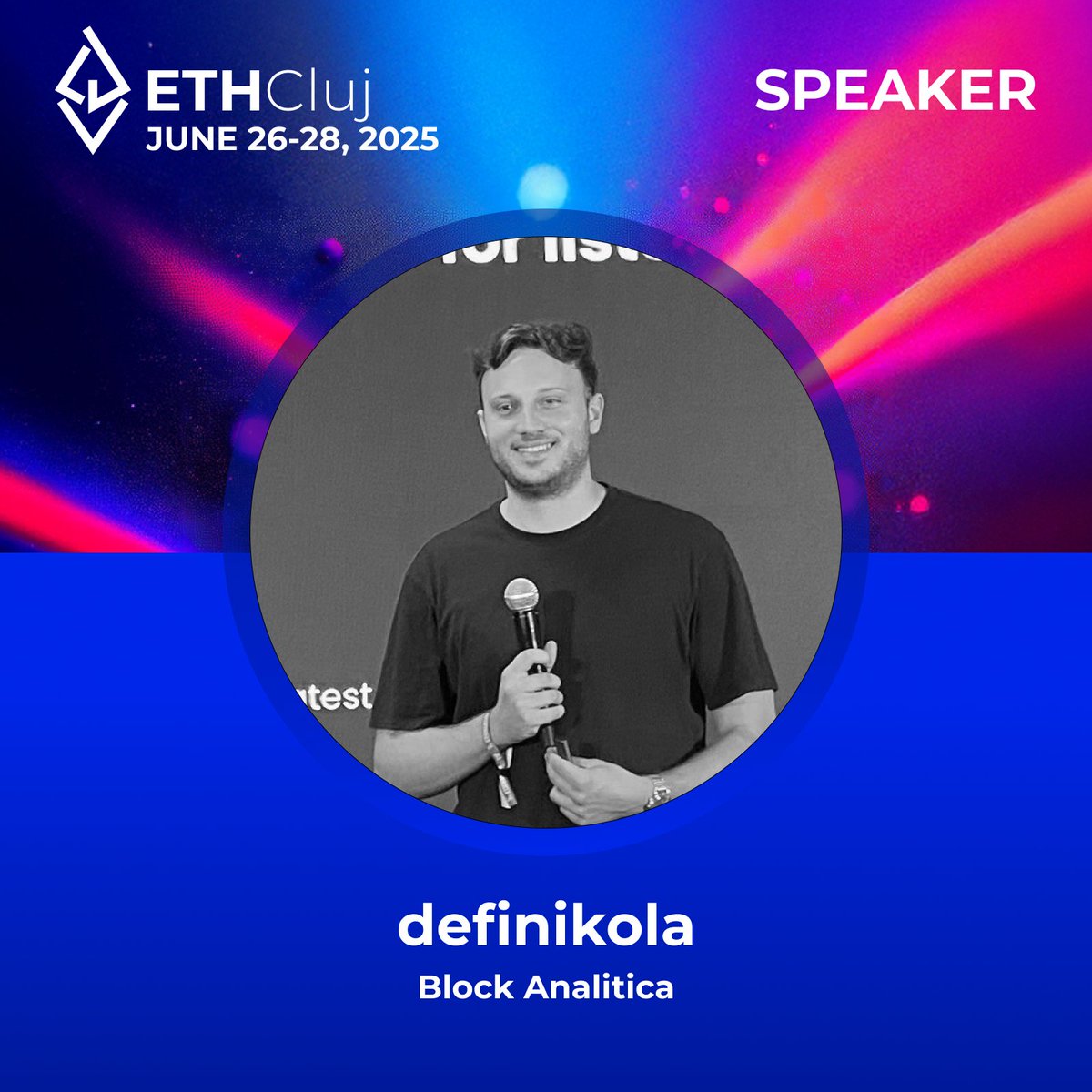 ETHCluj (@ethcluj) on Twitter photo Welcoming <a href="/definikola/">definikola</a> on stage at #ETHCluj this year!🙌
He is DeFi researcher and risk analyst <a href="/BlockAnalitica/">Block Analitica</a>, contributing to developing models and tools aimed at enhancing the stability & integrity of DeFi protocols.
Catch him on stage
🗓️26–28 Jun
🎟️app.moongate.id/e/eth-cluj-2025 Welcoming <a href="/definikola/">definikola</a> on stage at #ETHCluj this year!🙌
He is DeFi researcher and risk analyst <a href="/BlockAnalitica/">Block Analitica</a>, contributing to developing models and tools aimed at enhancing the stability & integrity of DeFi protocols.
Catch him on stage
🗓️26–28 Jun
🎟️app.moongate.id/e/eth-cluj-2025