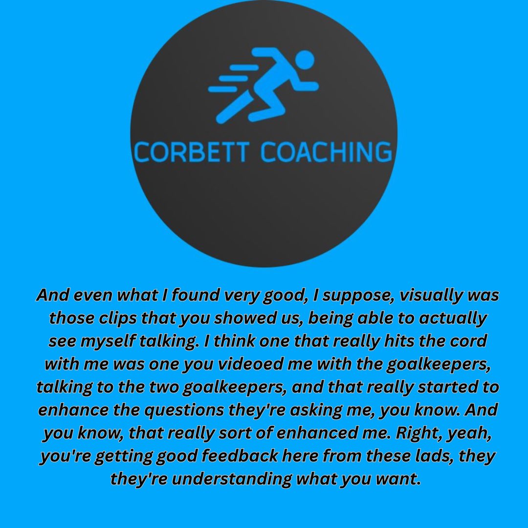 CorbettCoaching's tweet image. Some feedback from a coach we’ve been working with over the past year.
🔷Observation & targets to ensure your coaching is 📈
🔷The changes you make aren’t lost on your athletes 🤝
If you’re looking for these types of changes in your environment, don’t be afraid to reach out.