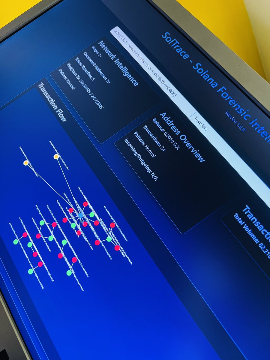 dumitriu_gabi's tweet image. 🚨 After 3 weeks of intense development, #SolTrace Forensic is now in #betatesting ! From @solana_ro grant to working product in record time. Massive thanks to everyone who believed in my vision: @0x1dad @DaianaM007 @SuperteamBLKN 
#SolanaCommunity #Forensics #Web3Tools
