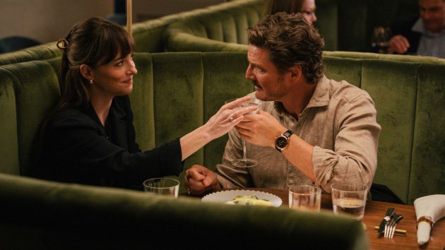 SarahGPage's tweet image. I’m veeeery excited for #Materialists… But just checking, I’m supposed to be hoping that she ends up with THE OTHER GUY, right?! Because… I’ve seen Pedro Pascal’s #Cannes2025 red carpet outfit and I simply cannot.