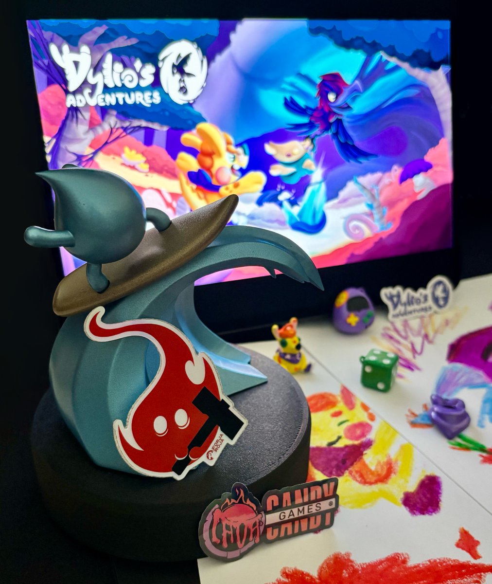 After an amazing weekend at <a href="/guadalindie/">Guadalindie</a> , we’re heading home with full hearts ❤️
Our first time with a #DyliosAdventures stand and… we brought home a #Goti as category “Friendship Harvester” 🏆🎁!
Huge thanks to <a href="/ForjaRoja/">Forja Roja</a> and the #guadalindie25  staff 🙌 Truly unforgettable!