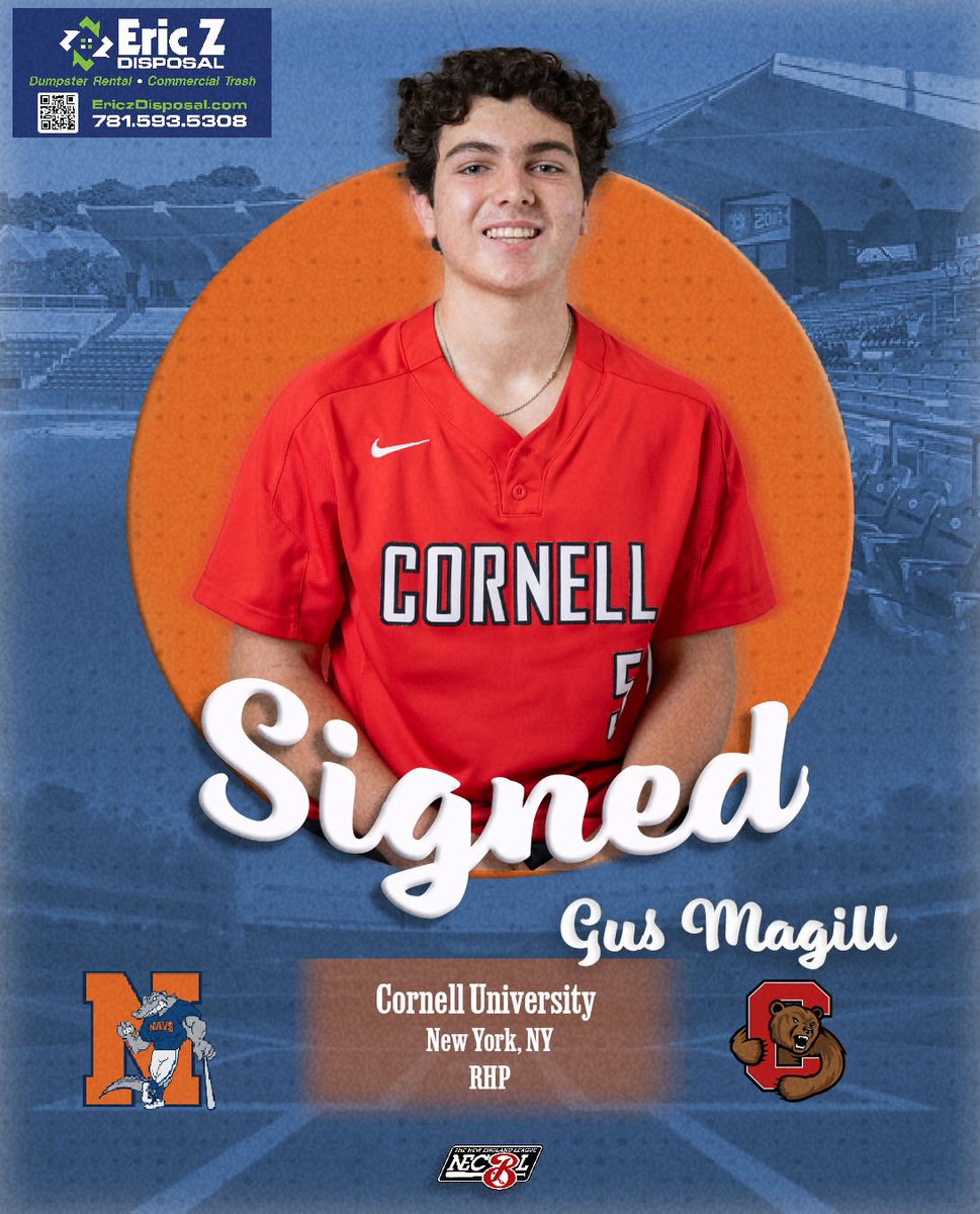 North Shore Navigators (@nsnavigators) on Twitter photo ๐ค ๐๐๐๐ ๐๐๐ ๐๐๐๐ ๐๐๐๐ โพ๏ธ
We head back to the Ivy for our next #NavsNation newcomer, Gus Magill! ๐ฟ
The New York City native posted a 3.18 ERA with 12 strikeouts in 11.1 innings as a <a href="/CornellBaseball/">Cornell Baseball</a> freshman. Opponents hit only .154 against him.
#NECBL ๐ค ๐๐๐๐ ๐๐๐ ๐๐๐๐ ๐๐๐๐ โพ๏ธ
We head back to the Ivy for our next #NavsNation newcomer, Gus Magill! ๐ฟ
The New York City native posted a 3.18 ERA with 12 strikeouts in 11.1 innings as a <a href="/CornellBaseball/">Cornell Baseball</a> freshman. Opponents hit only .154 against him.
#NECBL