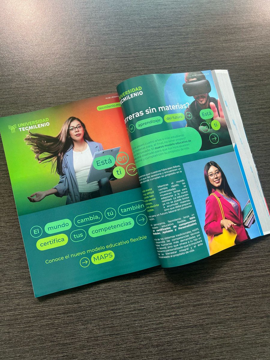 Tecmilenio (@tecmilenio) on Twitter photo ¡Salimos en la portada! 📚🤩
Fuimos reconocidos por el ranking de Reader’s Digest como una de las mejores universidades privadas de México, ocupando el lugar número 12. ¡Gracias por ser parte de este logro!
#ReadersDigest #ExcelenciaAcadémicaTecmilenio ¡Salimos en la portada! 📚🤩
Fuimos reconocidos por el ranking de Reader’s Digest como una de las mejores universidades privadas de México, ocupando el lugar número 12. ¡Gracias por ser parte de este logro!
#ReadersDigest #ExcelenciaAcadémicaTecmilenio