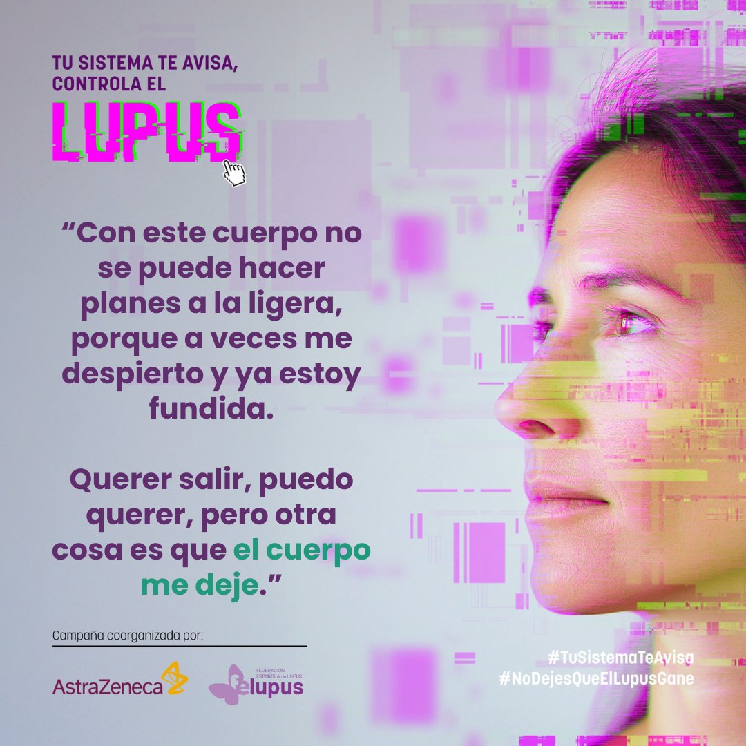 LupusGalicia's tweet photo. ¿Tu sistema te ha enviado alguna vez un aviso?

Nos unimos a la campaña de @AstraZenecaES  y @Felupus  "Tu sistema te avisa, controla el Lupus" con el objetivo de visibilizar las señales que nuestro cuerpo emite debido al #Lupus.

#TuSistemaTeAvisa #NoDejesQueElLupusGane https://t.co/IPzJvIgPzH