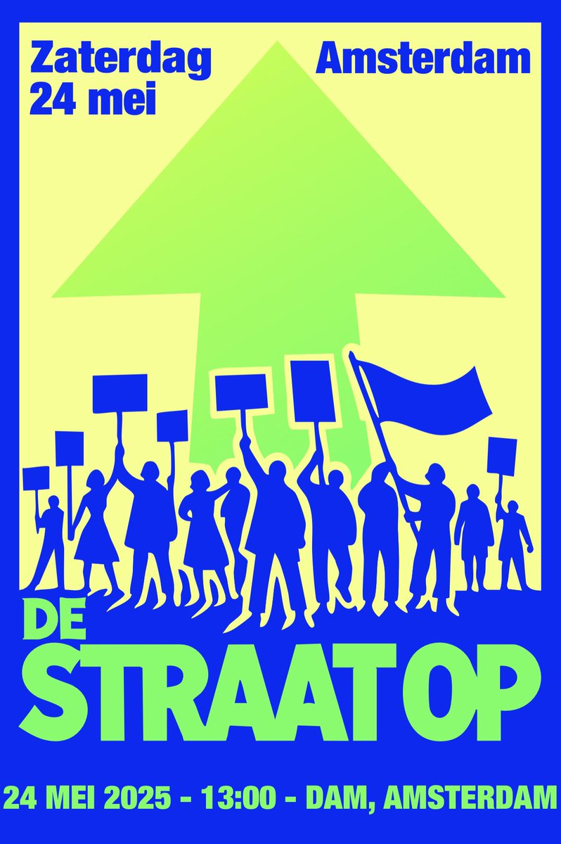 Gisteren trokken we met 100.000 mensen een rode lijn in Den Haag. En zaterdag 24 mei (13:00u, De Dam) gaan we massaal de straat op tegen haat en fascisme. Als je kunt, kom alsjeblieft! ❤️✊❤️

Meer info en een lijst deelnemende organisaties: destraatop.nu