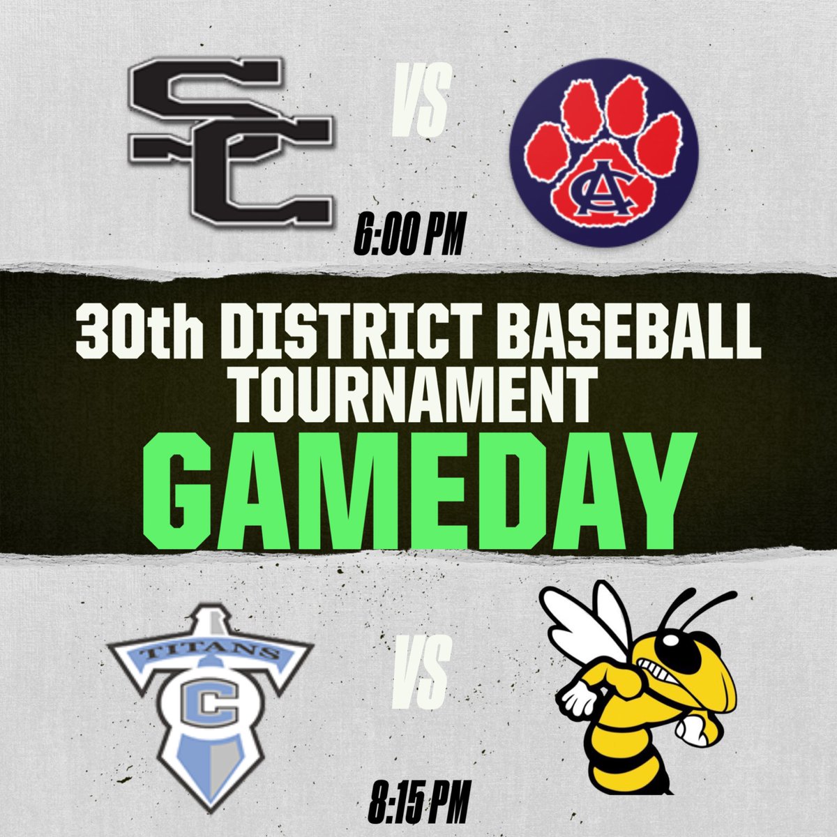 ⚾️🥎 30th DISTRICT TOURNAMENTS 
📍SHELBY COUNTY ATHLETIC COMPLEX- 1270 BURKS BRANCH ROAD 
🗓️ TODAY
🎟️ ALL TICKETS GO FAN- gofan.co/app/school/KY6…
🚫 NO PASSES 
🚫 NO PETS
🚫NO SMOKING 
🚫 NO RE-ENTRY 
🚨 OVERFLOW PARKING is ACROSS THE STREET at CLEAR CREEK PARK SOFTBALL FIELDS