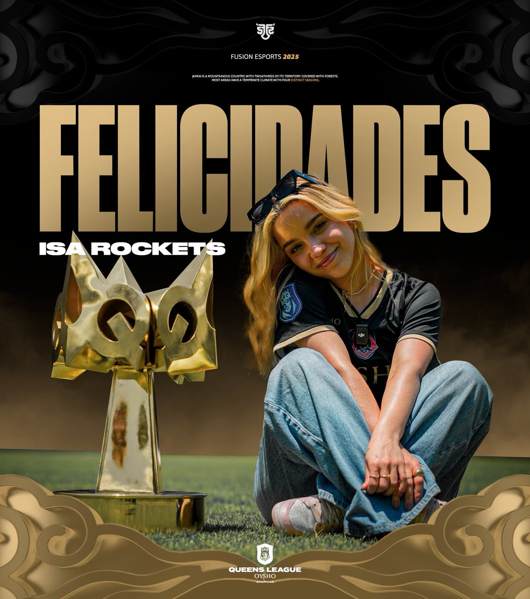 ¡FELICIDADEEES ISAAAA! <a href="/isarocketss/">FS 𝙸𝚜𝚊 🚀</a> 

Desde Fusion Esports, celebramos con orgullo y admiración el Campeonato de la Queens League Americas de tu equipo <a href="/GalacticosDelCa/">Galacticos Del Caribe</a> 🌎⚡️
Han demostrado que la pasión, el esfuerzo y el trabajo en conjunto son los verdaderos motores de la