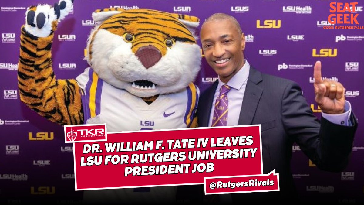 Rutgers Scarlet Knights | The Knight Report (@rutgersrivals) on Twitter photo 🎧NEW <a href="/RutgersPodcast/">Rutgers Scarlet Knights | TKR Podcast</a> 🎧
Dr. William F. Tate IV leaves LSU for Rutgers University President job + Rutgers Football adds two new transfers.
⚔️: tinyurl.com/nhhtns79
Apple🍎: bit.ly/3O7kUfE
Spotify✳️: bit.ly/3O4hGcxa 🎧NEW <a href="/RutgersPodcast/">Rutgers Scarlet Knights | TKR Podcast</a> 🎧
Dr. William F. Tate IV leaves LSU for Rutgers University President job + Rutgers Football adds two new transfers.
⚔️: tinyurl.com/nhhtns79
Apple🍎: bit.ly/3O7kUfE
Spotify✳️: bit.ly/3O4hGcxa