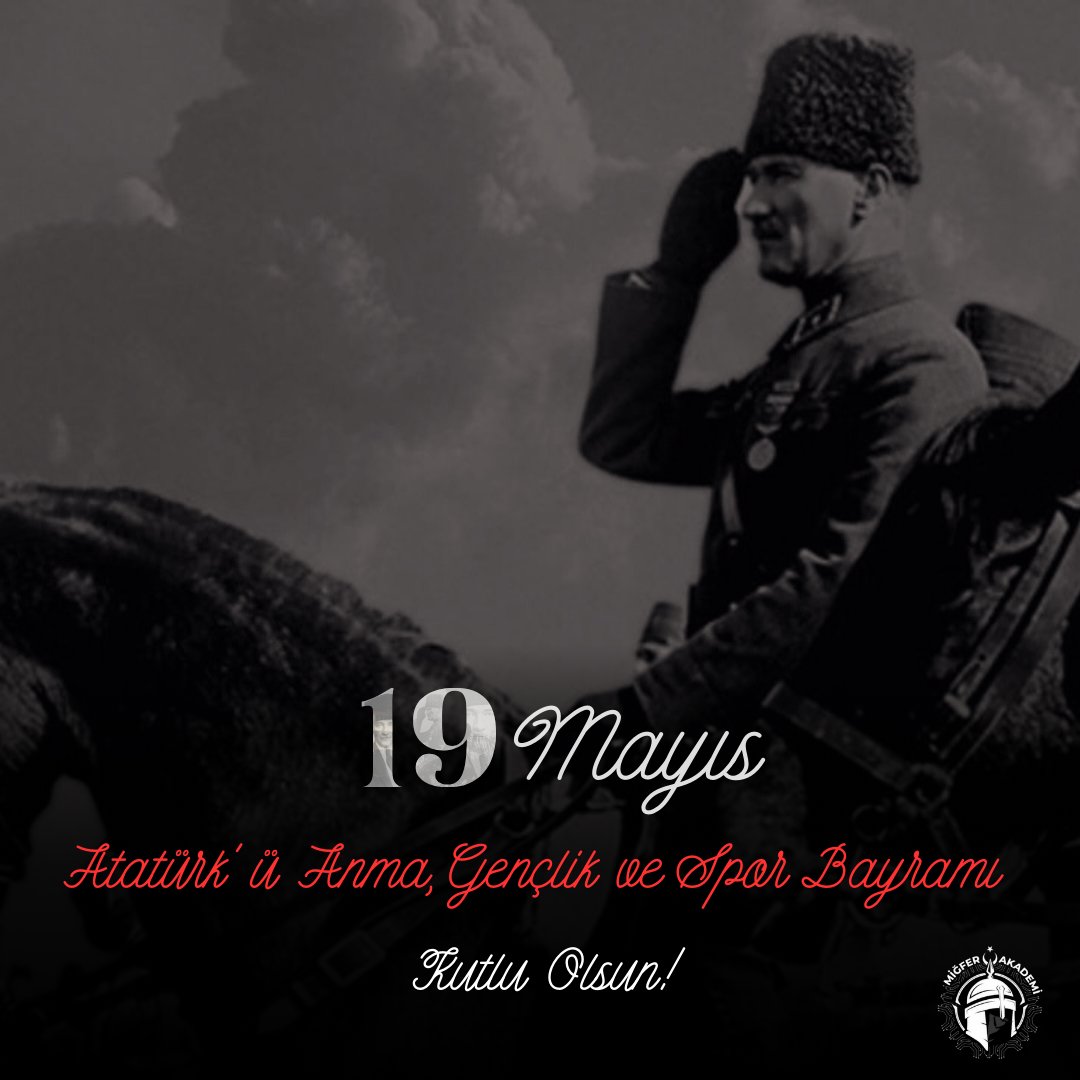 Migferakademi's tweet photo. 🇹🇷 19 Mayıs Atatürk'ü Anma, Gençlik ve Spor Bayramı Kutlu Olsun

Mustafa Kemal Atatürk’ün Samsun’a attığı ilk adım, gençliğin azmiyle ebediyen yaşayacak!

 Miğfer Akademi olarak, bağımsızlık ruhunu ve sporun birleştirici gücünü birlikte kutluyoruz! https://t.co/TBMd2QnMF6