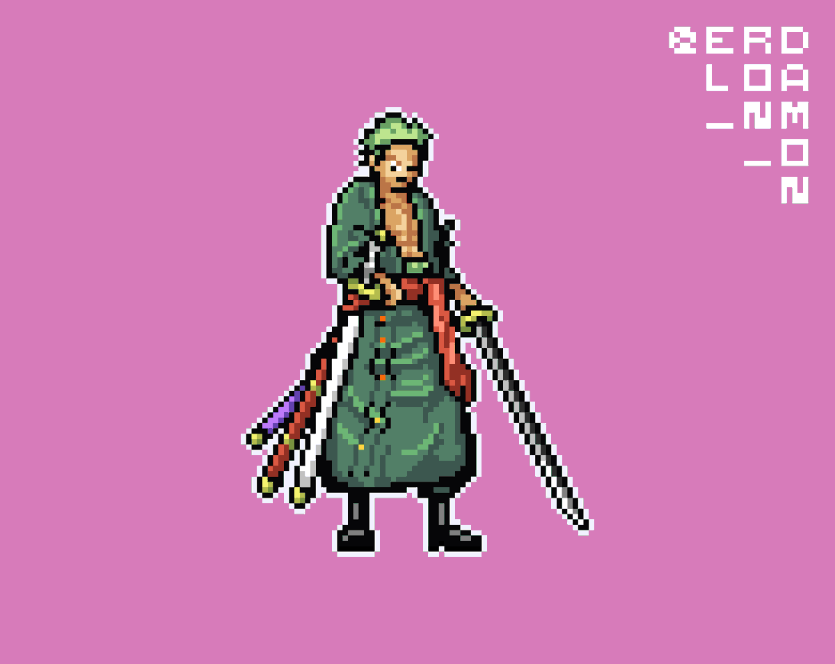 Roronoa Zoro 

#pixelart