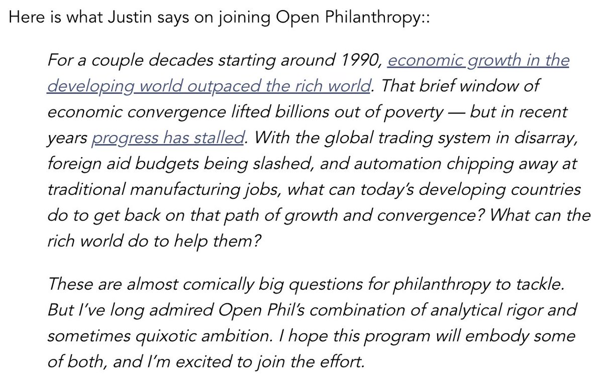 Otis Reid (@otis_reid) on Twitter photo Extremely excited to have <a href="/JustinSandefur/">Justin Sandefur</a> officially joining <a href="/open_phil/">Open Philanthropy</a> to lead our work on economic growth in LMICs! Lots of opportunities and challenges ahead and I think Justin will do a great job leading this work. Extremely excited to have <a href="/JustinSandefur/">Justin Sandefur</a> officially joining <a href="/open_phil/">Open Philanthropy</a> to lead our work on economic growth in LMICs! Lots of opportunities and challenges ahead and I think Justin will do a great job leading this work.