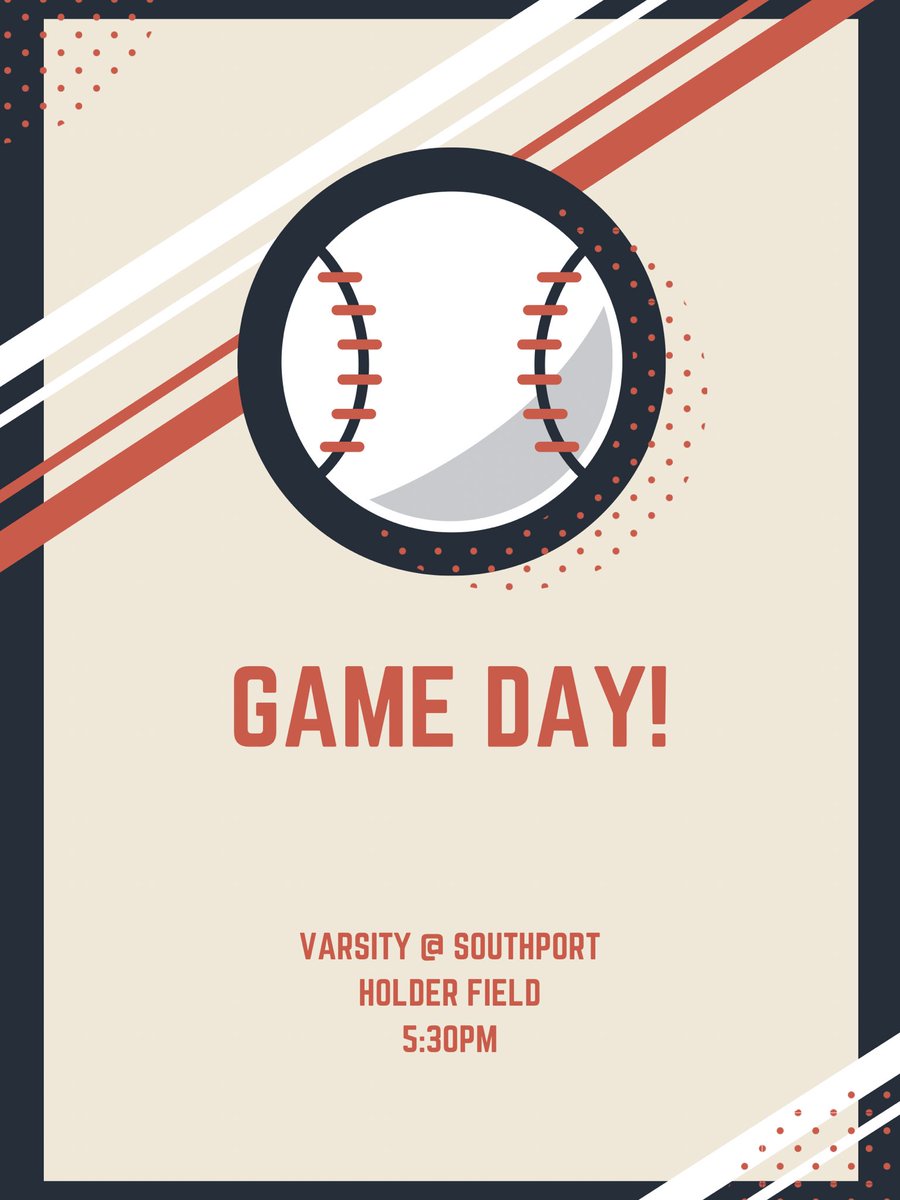 A very busy week ahead for the Kings. We start the week with varsity at Holder Field against Southport tonight at 5:30. See you there!