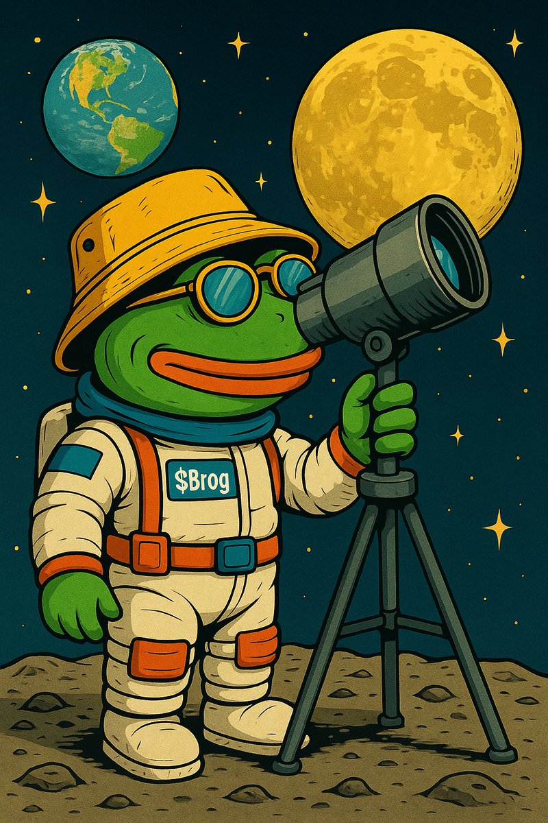 go_brog's tweet photo. From Mars… watching the Moon.
$BROG is showing signs, it’s almost time to fly.
We’re not just aiming for the moon,
we’re already scouting from beyond.
Meme-powered. AI-fueled.
The next big thing is brewing.
@BrogWogSOL
#BROG #MemeAI #ToTheMoon #Solana #CryptoDegen https://t.co/akVM6a80Cf