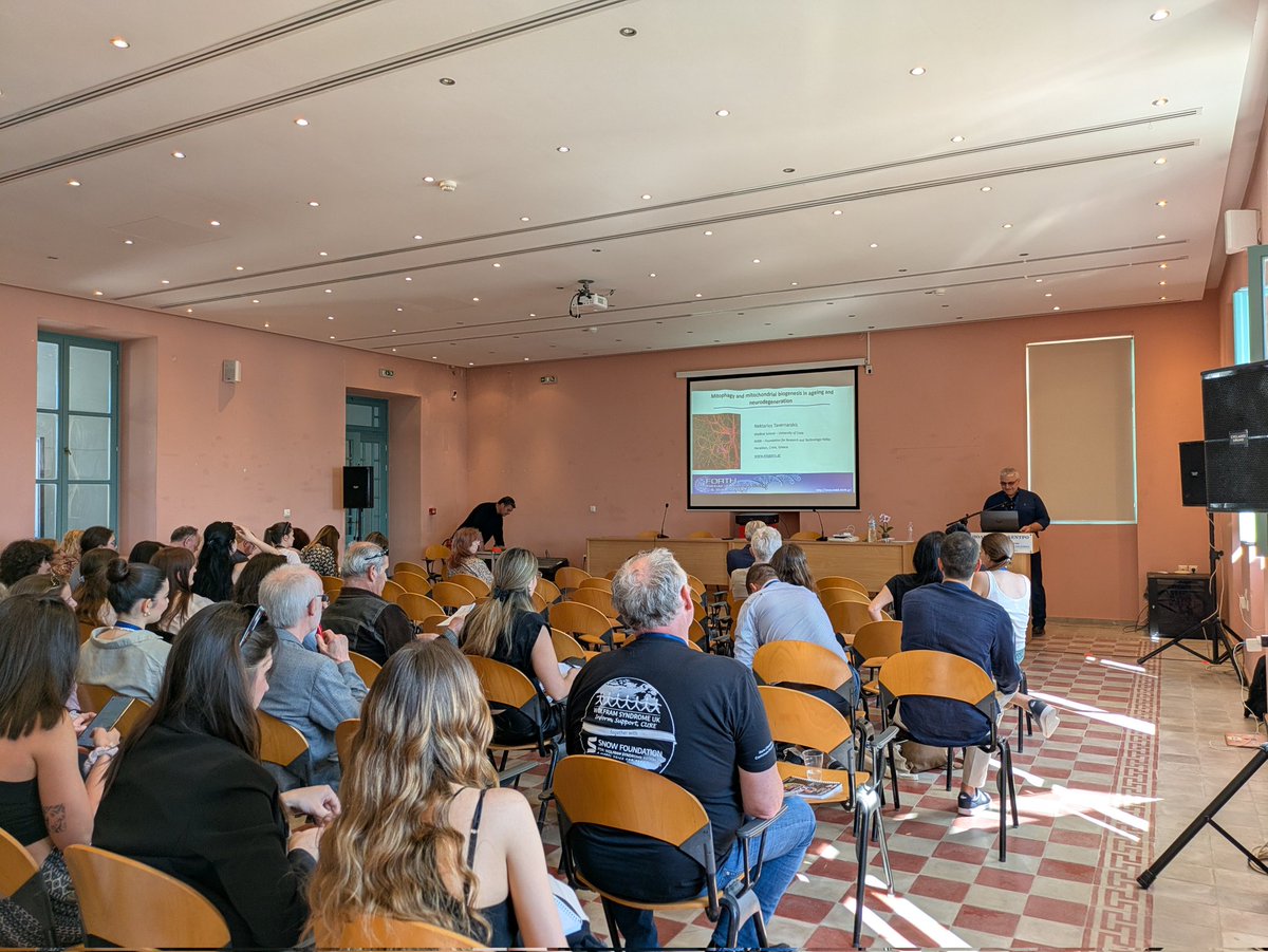 MitoStress's tweet photo. Exciting talks on #mitochondria in #neuroscience by @HarbauerL @ElenaRugarli and @Tavernarakis today at the ESN-HSN Meeting in Naxos 🧠🔬🧬 https://t.co/V4zsbqnl97