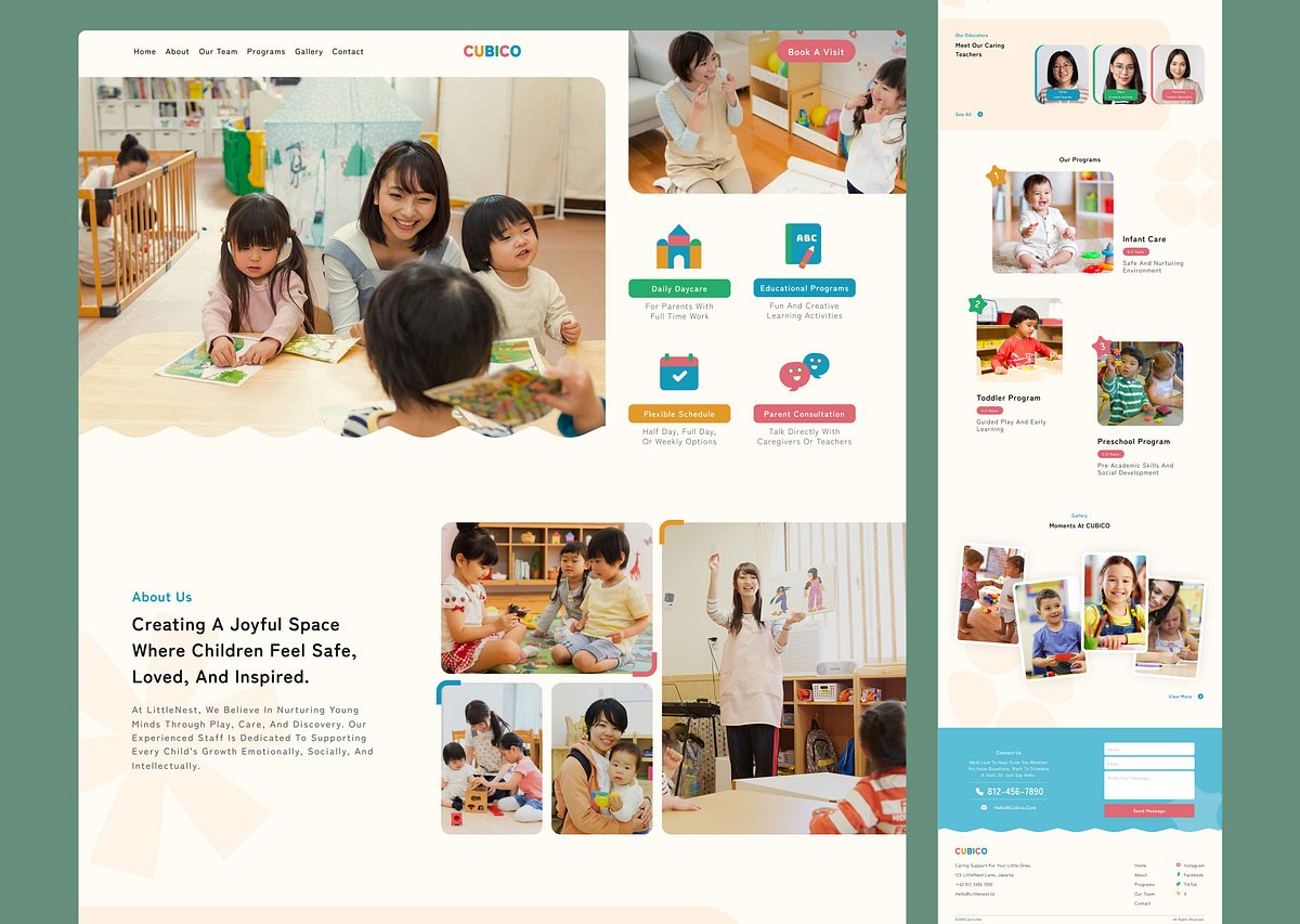 Preschool &amp; Daycare Services Website ✨️