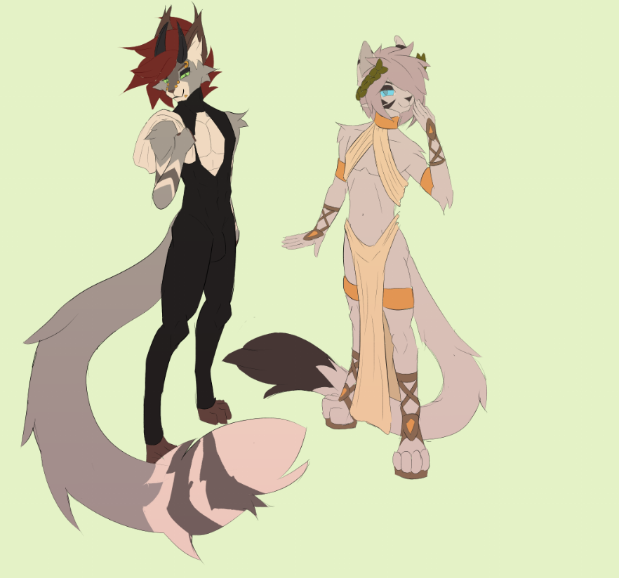 PolarizedIce's tweet photo. Something something, gay cats wip https://t.co/D8Kzt1lQVk