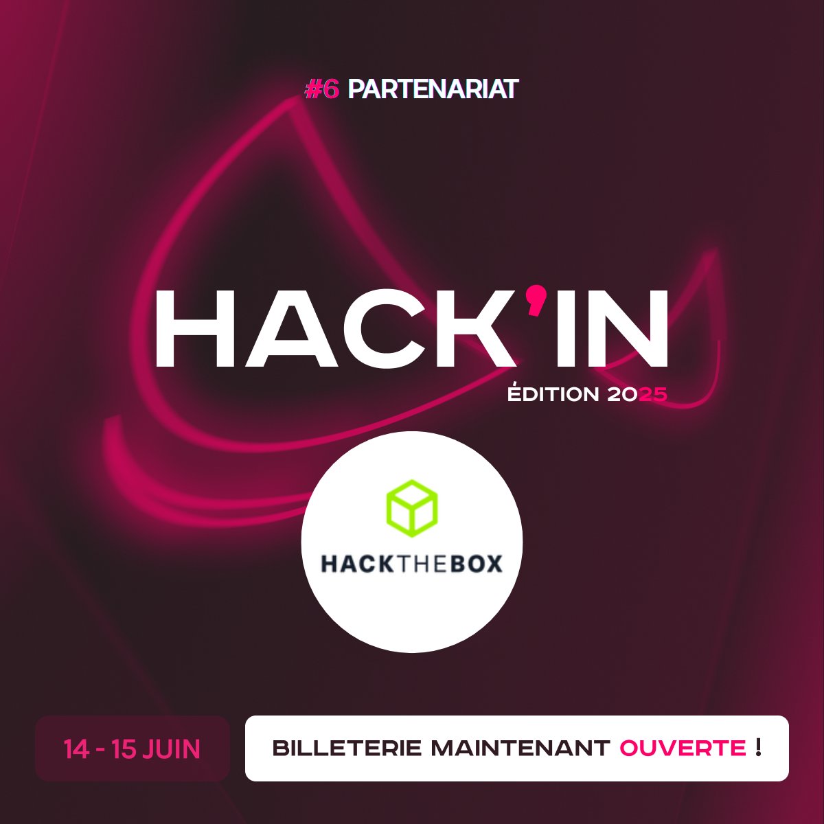 Hack'In (@_hackiin) on Twitter photo 🔥 Hack'In x <a href="/hackthebox_eu/">Hack The Box</a> Box – Partenaire Bronze !
On accueille Hack The Box, leader de la cybersécurité offensive, en tant que partenaire Bronze
Formations, certifs, surprises… ça promet ! Merci pour leur confiance 🙌 🔥 Hack'In x <a href="/hackthebox_eu/">Hack The Box</a> Box – Partenaire Bronze !
On accueille Hack The Box, leader de la cybersécurité offensive, en tant que partenaire Bronze
Formations, certifs, surprises… ça promet ! Merci pour leur confiance 🙌