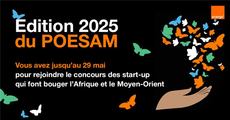 👉 Dernière chance pour soumettre votre projet au #POESAM2025

💡 Une start-up qui change la donne ? Une innovation qui mérite d'être vue ?

🌍 Rejoignez le concours qui booste les pépites d'Afrique et du Moyen-Orient

🔗 Postulez ici : orange.pulse.ly/hryx5plgph