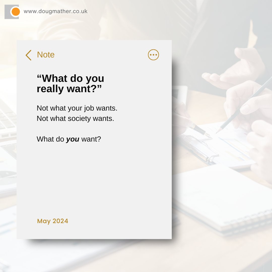 The question that unlocks everything:

“What do you really want?”

It’s a hard question.

Because most of us don’t give ourselves permission to ask it.

That’s why I use the 15 year vision.

Because in 15 years, you can create pretty much anything.

Even the life you really want.
