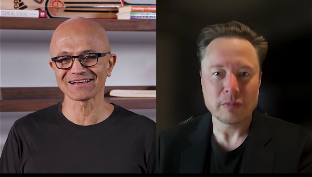 Good to see <a href="/elonmusk/">Elon Musk</a> &amp; <a href="/satyanadella/">Satya Nadella</a> at #MSBuild2025 discussing about <a href="/grok/">Grok</a> 3.5 foundary model.

#build2025 #microsoftbuild #github