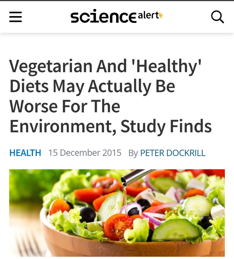 For God's sake, let's all help save the planet.  🤗 🌎 

Skip the salad. Eat a steak.