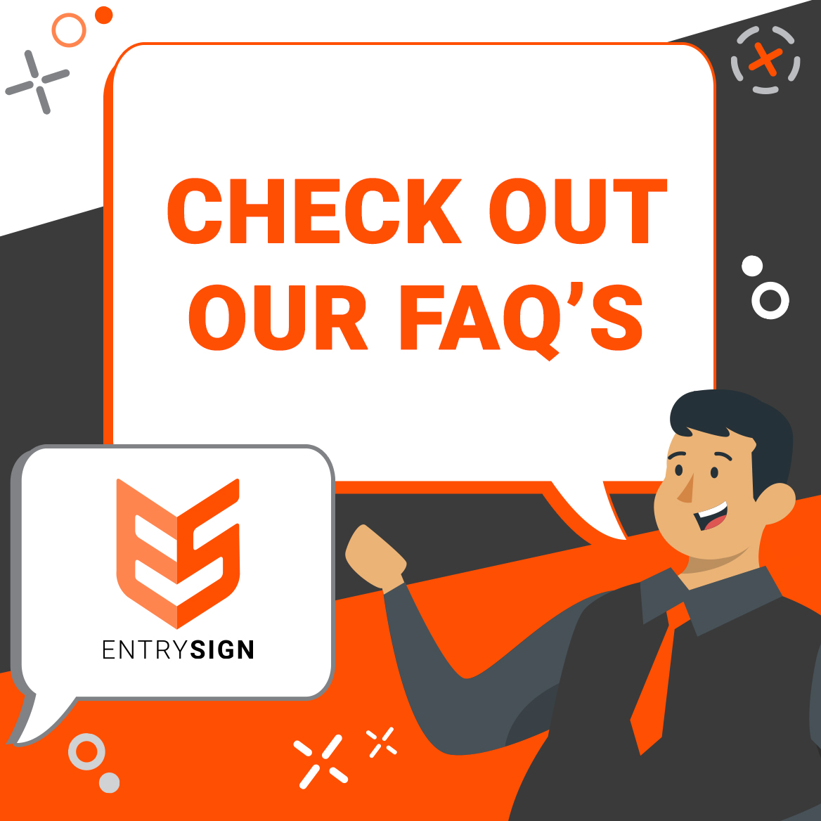 Entrysign_US's tweet photo. Got questions about EntrySign? We’ve got answers.❓💬

Check out our FAQs to learn how we help organizations streamline visitor and staff management.

🔗 https://t.co/slJm8NLXvf 

#EntrySign #VisitorManagement #FAQs https://t.co/MTGGcudVL6
