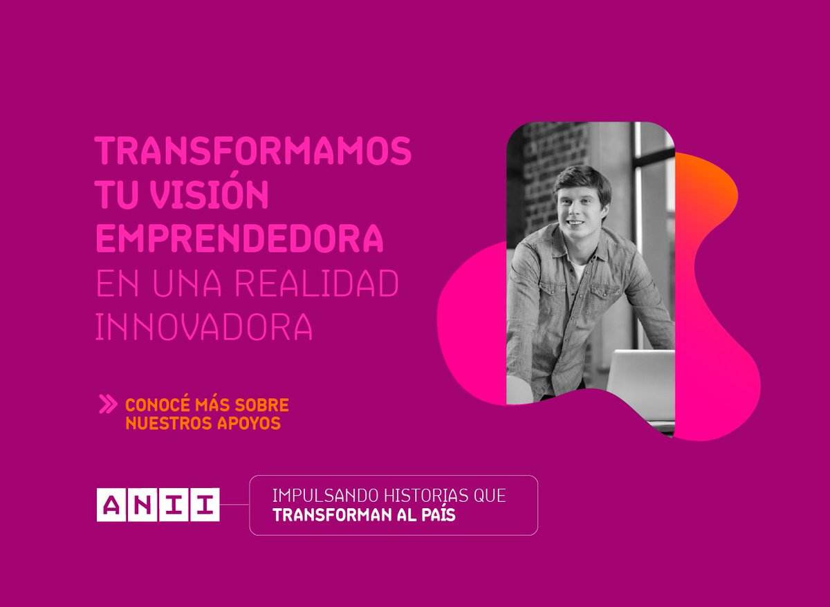 ANII - Uruguay (@aniiuy) on Twitter photo 🚀 Desde ANII queremos darte el impulso que te hace falta para transformar tu visión emprendedora en una realidad innovadora.
Descubrí los diferentes apoyos a emprendimientos y contactate con nosotros para recibir asesoramiento personalizado. 👉 anii.org.uy/apoyos/emprend… 🚀 Desde ANII queremos darte el impulso que te hace falta para transformar tu visión emprendedora en una realidad innovadora.
Descubrí los diferentes apoyos a emprendimientos y contactate con nosotros para recibir asesoramiento personalizado. 👉 anii.org.uy/apoyos/emprend…